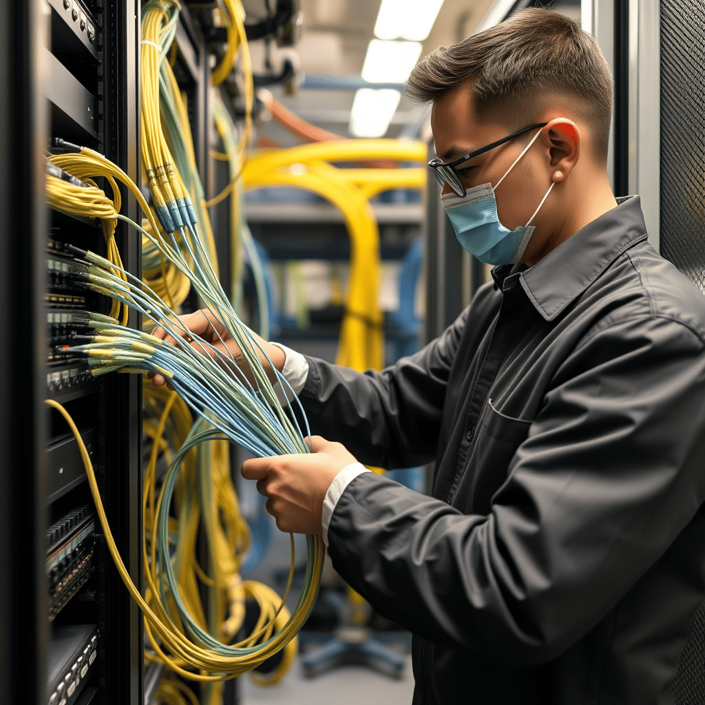Renewable Energy Fibre Install